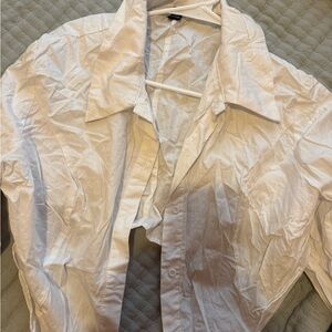 SHEIN White Casual Button Down Shirt